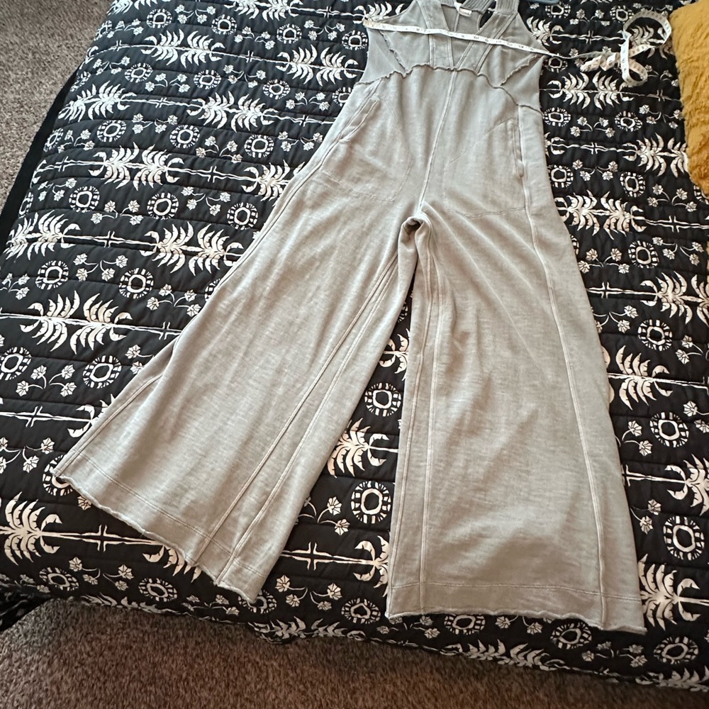 Anthropologie Daily Practice Women's Wide-Leg Jumpsuit - Taupe - Picture 5 of 5